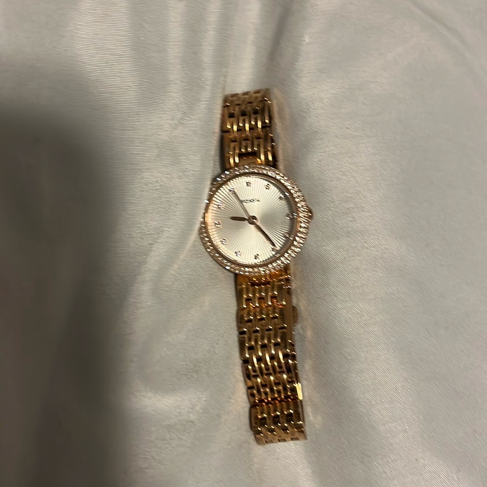 Fossil gold watch